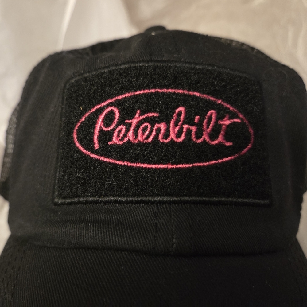 RARE Pink Peterbuilt Hat Adjustable Snapback Mesh